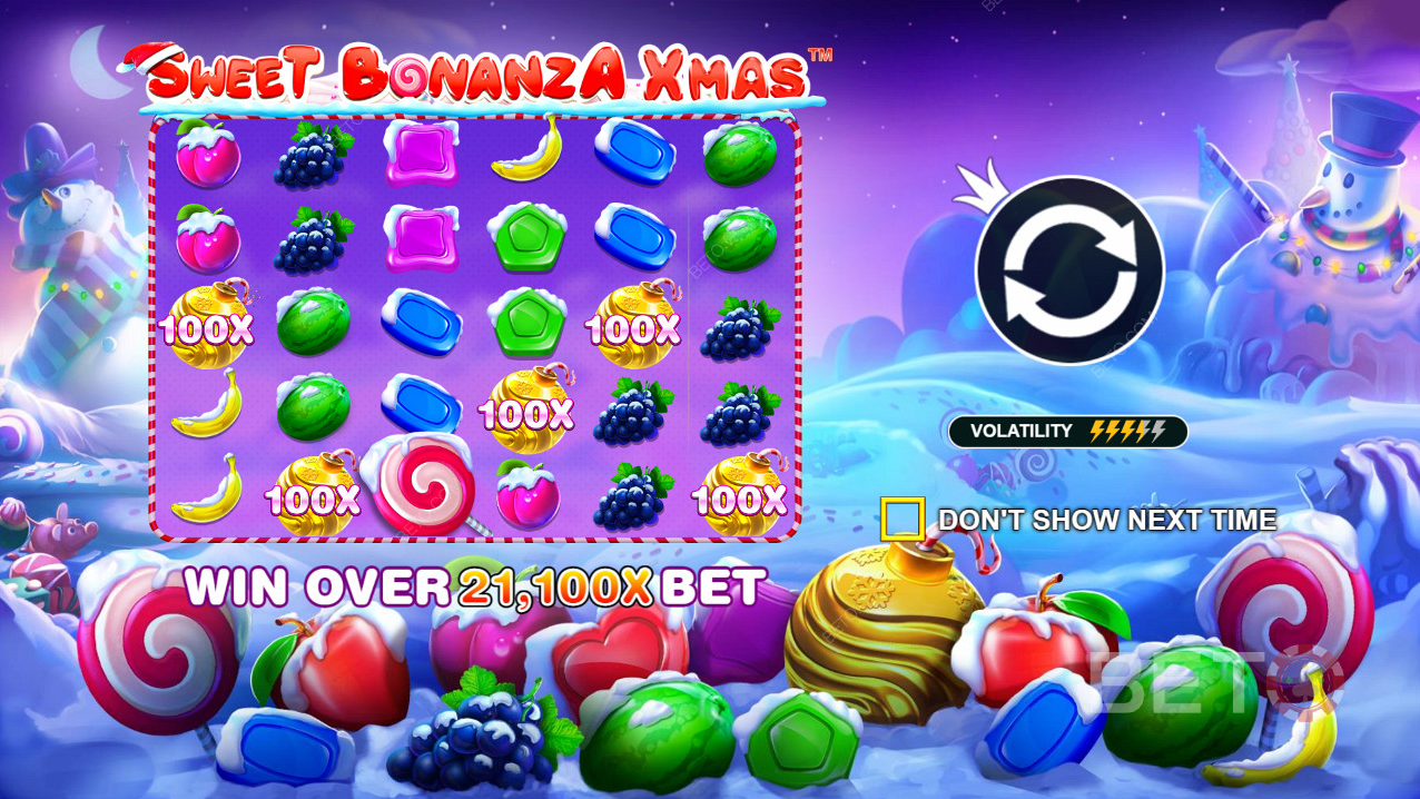 Sweet Bonanza Xmas, giros grátis, desbloquear, usar, potencializar vitórias